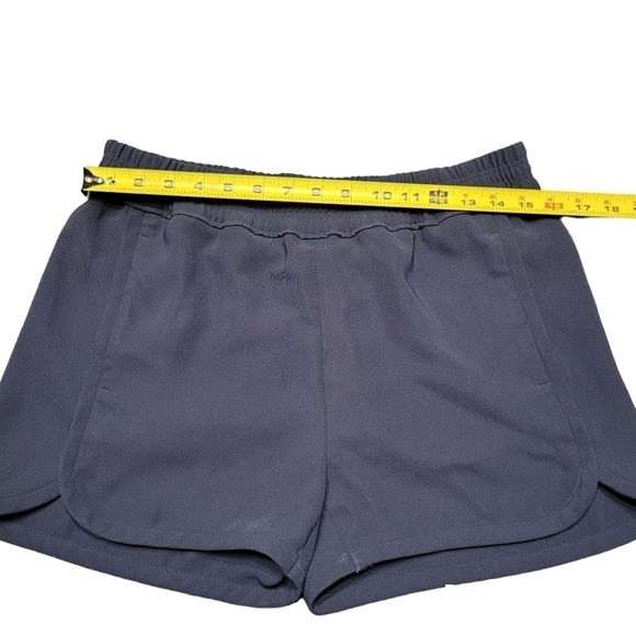 J. Crew Navy Blue Pull On Elastic Waist Crepe Shorts Size 6 - Picture 7 of 9